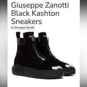 Giuseppe Zanotti Black Kashton Sneakers